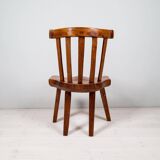 Swedish folk art chair from the 19th century with highly decorative forms.