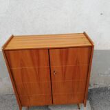 Vintage buffet 2 doors feet compass