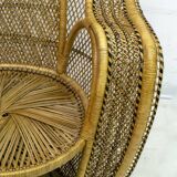 Paire de fauteuils Emmanuelle en osier de style Mid-Century Modern de Kok Maison, 197