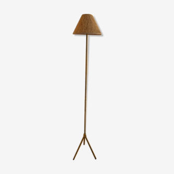 Lampadaire corde tripode vintage