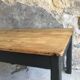 Table de ferme 230 cm - piétement noir - début XXe siècle