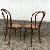 Paire de chaise fischel made in Austria bois courbé