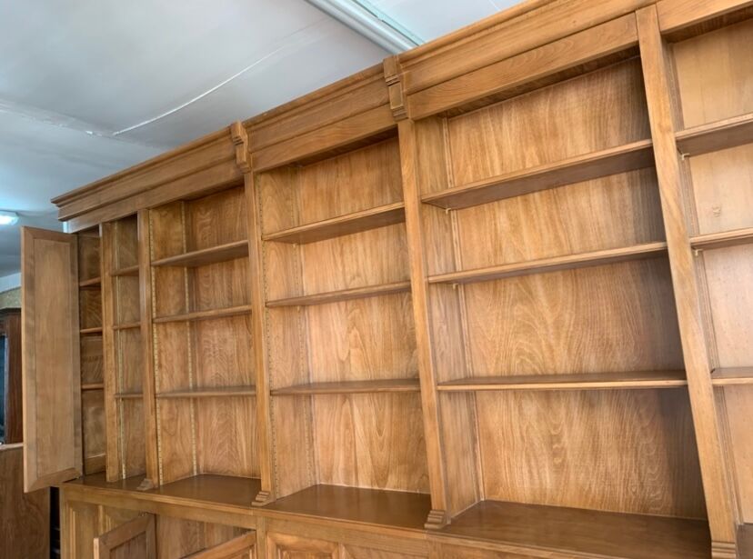 Library, solid wood wardrobe