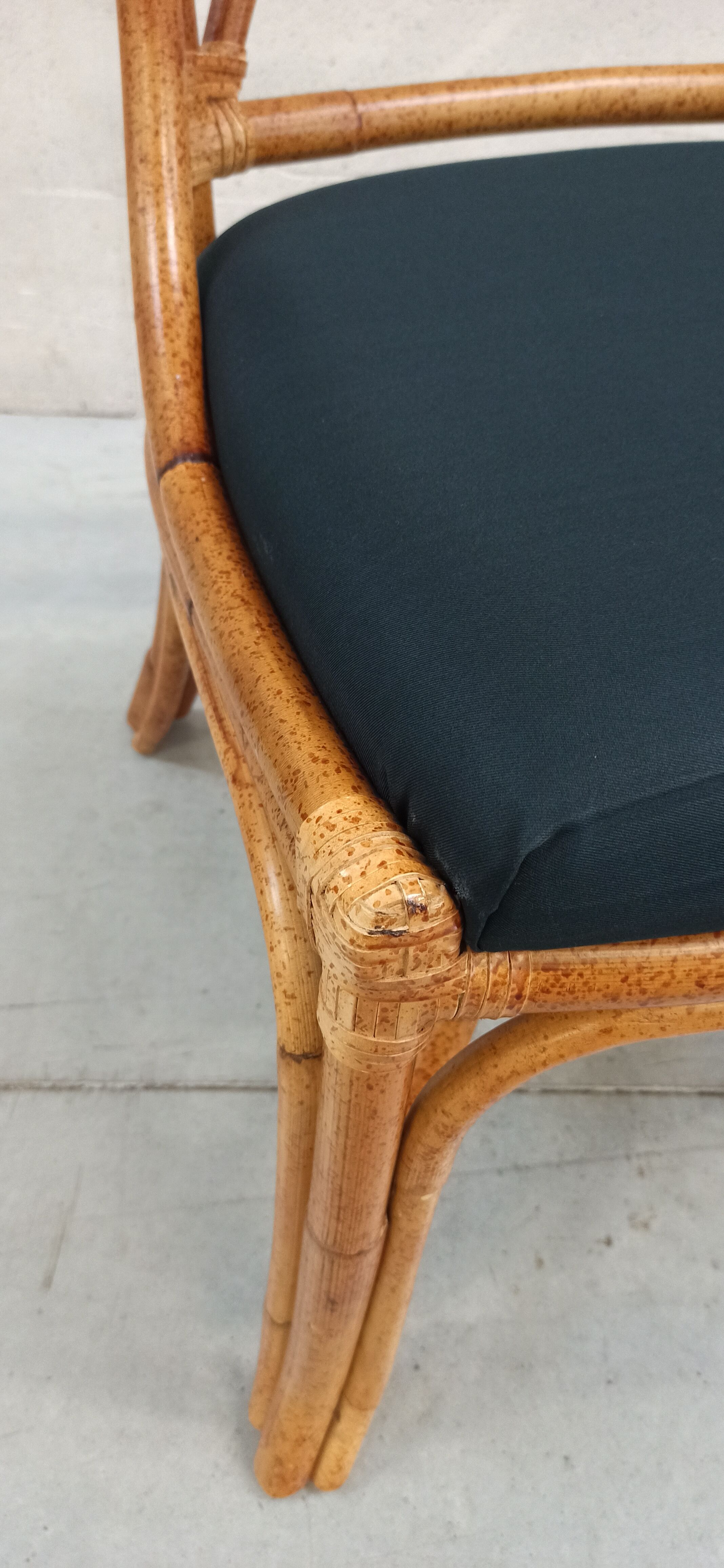 Chaise en bambou Roche Bobois 80's