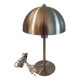 Brushed metal mushroom lamp