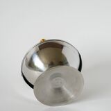 Stainless steel sugar bowl, silver & gold, Design, 1970