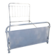 Old white metal bed from 1900