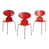 Set of three "Ant" chairs, Arne Jacobsen, 1974