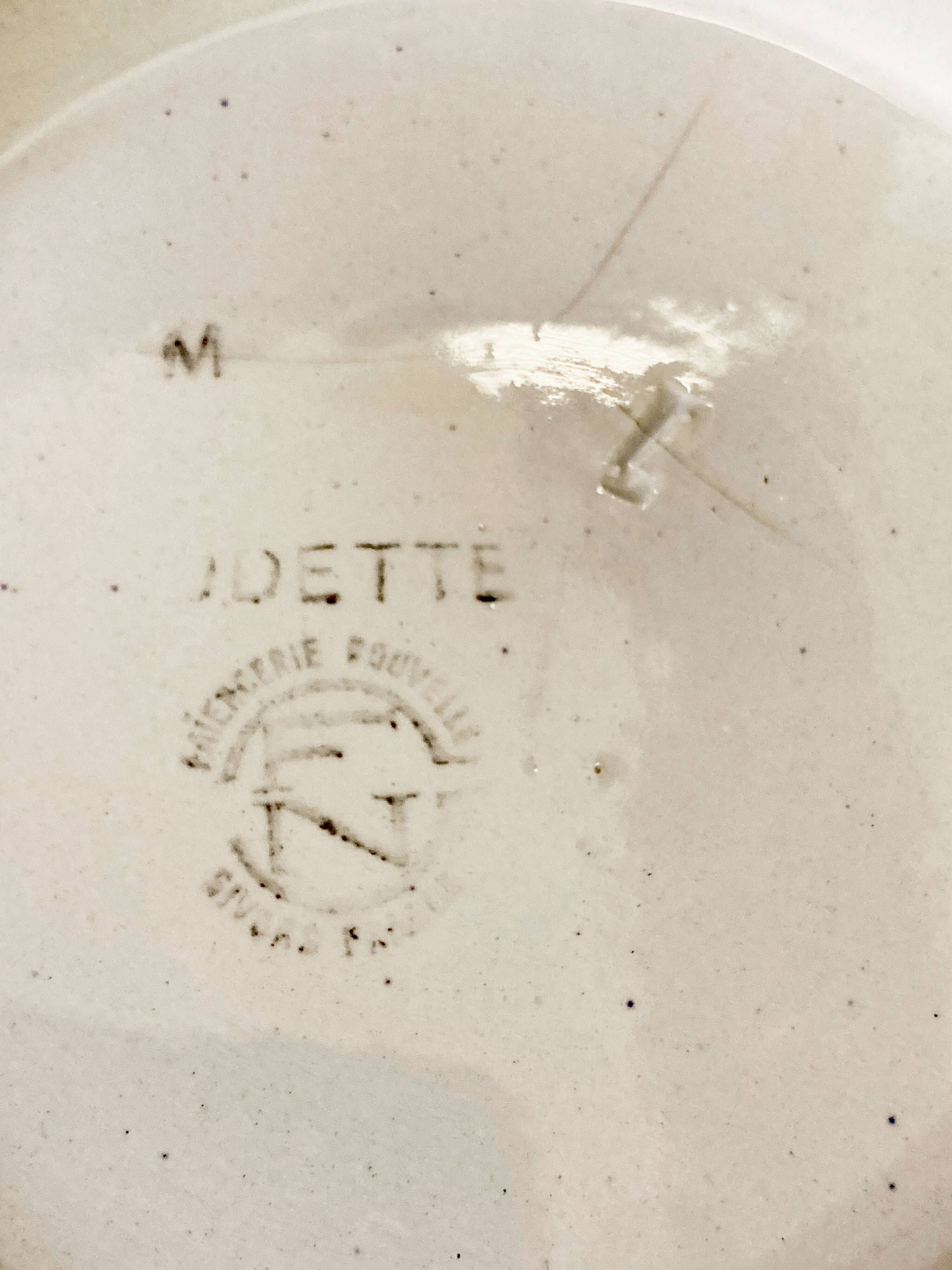 Grand plat ou saladier art déco "Odette"