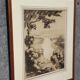 A very beautiful old drawing depicting a hilly landscape rendered in graphite.