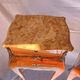 Louis XV Marquetry Bedside Tables, Pair of Vintage French Nightstands