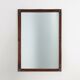 Miroir ancien français à facettes en bois sculpté, vers 1850