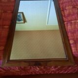 Walnut cabinet with Louis Philippe mirror door