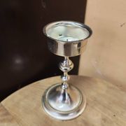 Vintage silver-plated metal candlestick