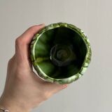 Petits caches-pots en barbotine, photophores, design en forme de chou