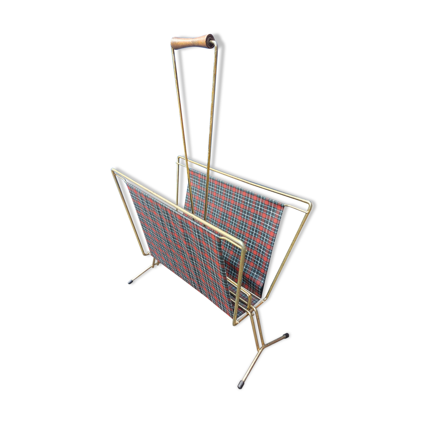 Magazine holder gilded steel file imitation vintage shelled patterns