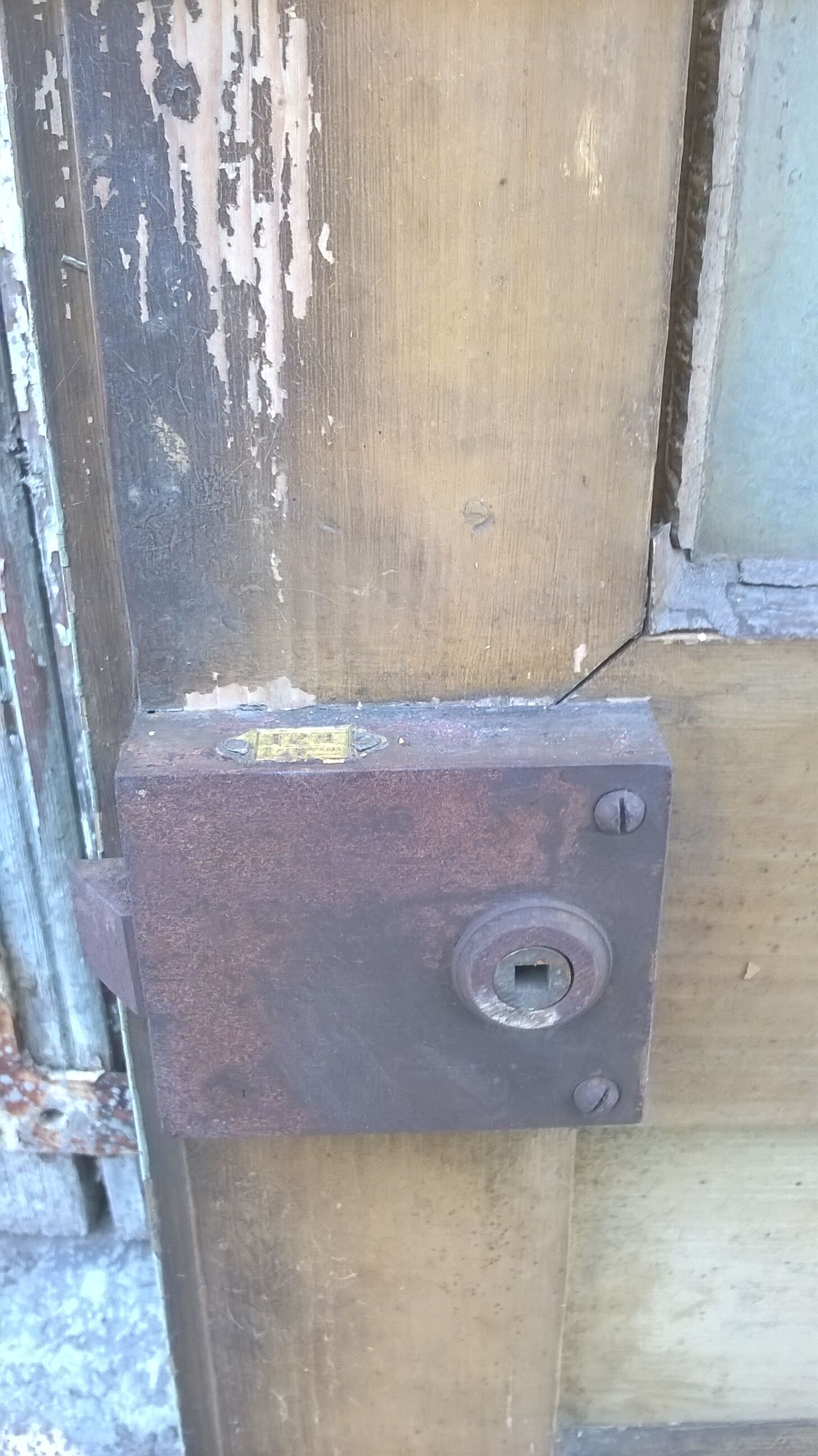 Old glass interior door mint