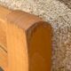 Suite of 4 chairs self beech brass and wool 1960