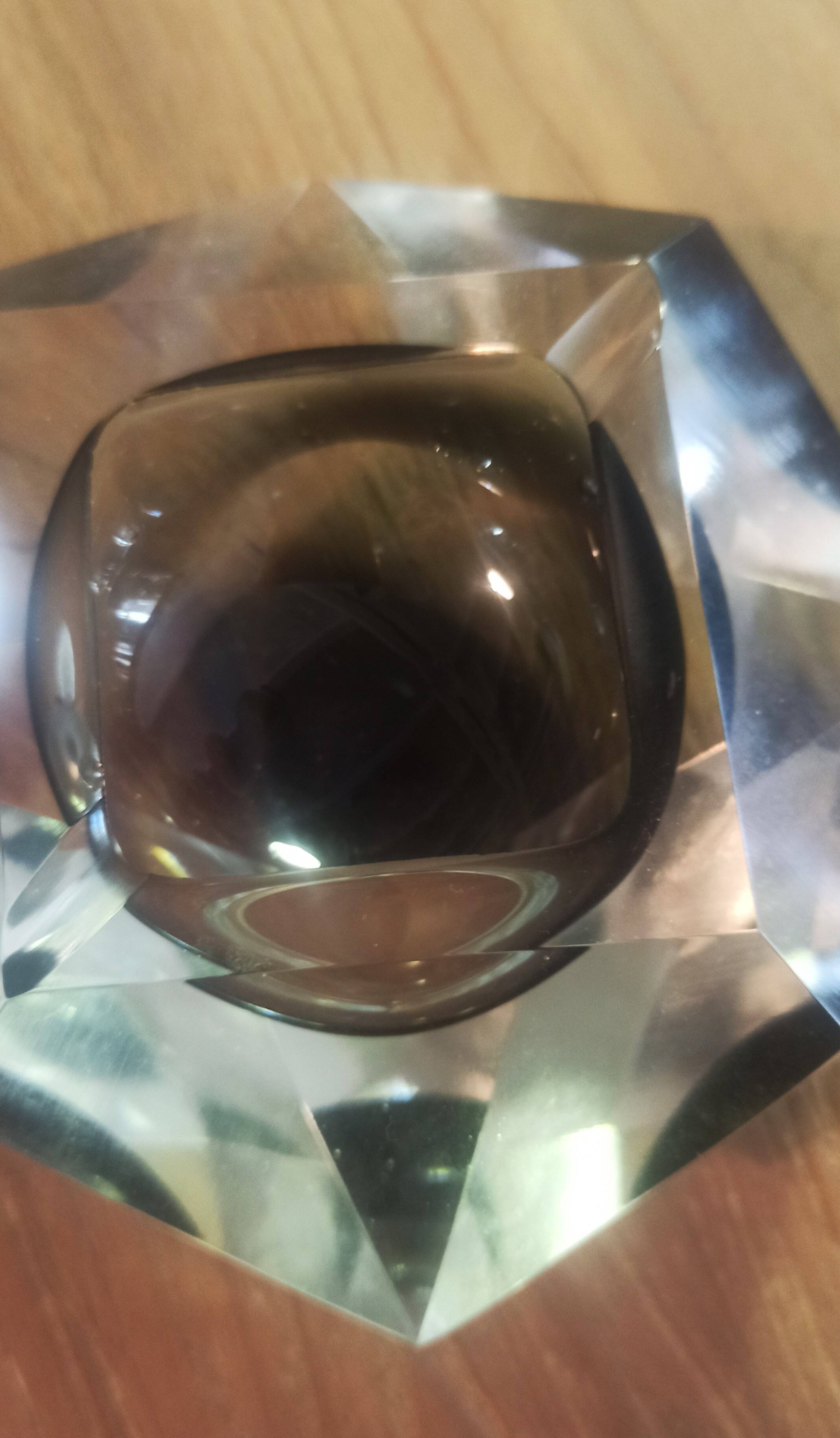 Murano diamond ashtray 1960
