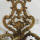 Antique gilt bronze wall light with two globes – Rococo style,