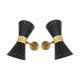 Paire d'appliques Italiennes Diabolo design années 1950