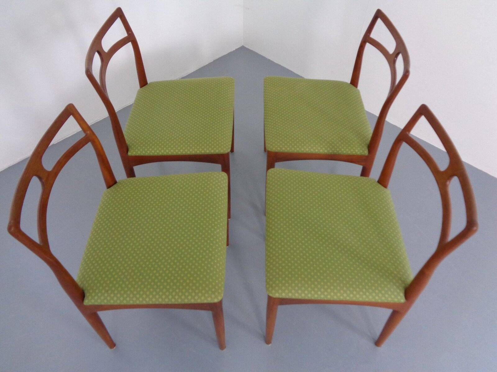 Model 94 Teak Dining Chairs by Johannes Andersen for Christian Linneberg, 1960s, Set of 4