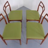 Model 94 Teak Dining Chairs by Johannes Andersen for Christian Linneberg, 1960s, Set of 4