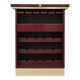 Meuble bar en bois laqué bordeaux du designer Paco Rabanne