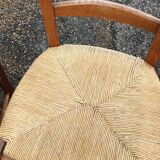 4 rustic Paillé chairs