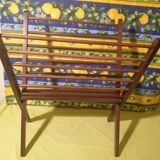 Scandinavian wooden folding magazine rack
