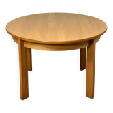 Extendable round table, 215cm, with 2 extensions