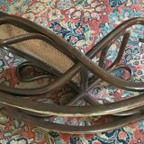 Thonet footrest in curved beech, with original label