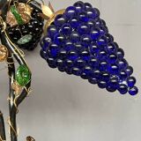 Art Nouveau table lamp with a Murano glass shade.