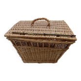 Panier en osier vintage pour volaille lapin