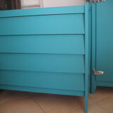 Dresser repainted in blue 60s 70s