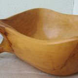Olive wood fruit cup Marked Jean paul Brain Vallauris