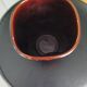 Vase Vallauris 1960s – pleated shape – drip glazes