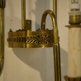 Monumental bronze wall light with three arms, neoclassical Art Deco from the 1940s.