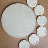 Vintage tray and under glass