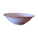 Fine white porcelain salad bowl A. Deshoulières