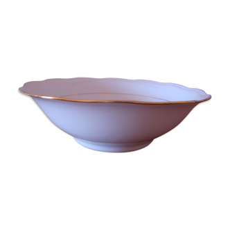 Saladier en porcelaine fine blanche A. Deshoulières