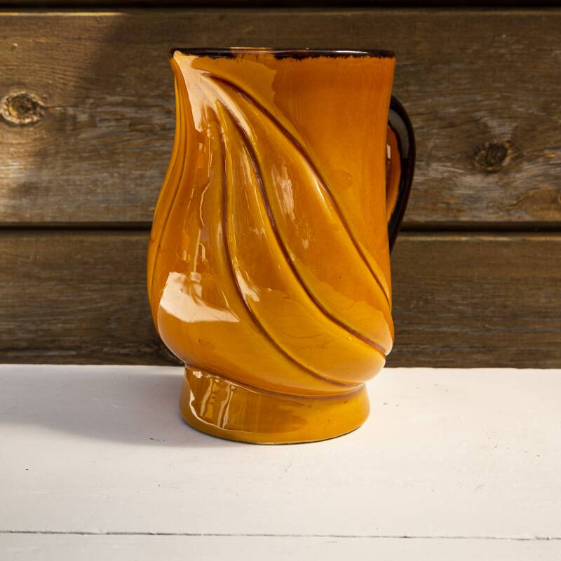 Carafe Pot Laval France Turban yellow