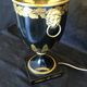 Large baluster lamp - Golden Lions and white and gilded ledleches - Hotel Paris