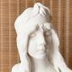 Bust of woman in plaster: Diane