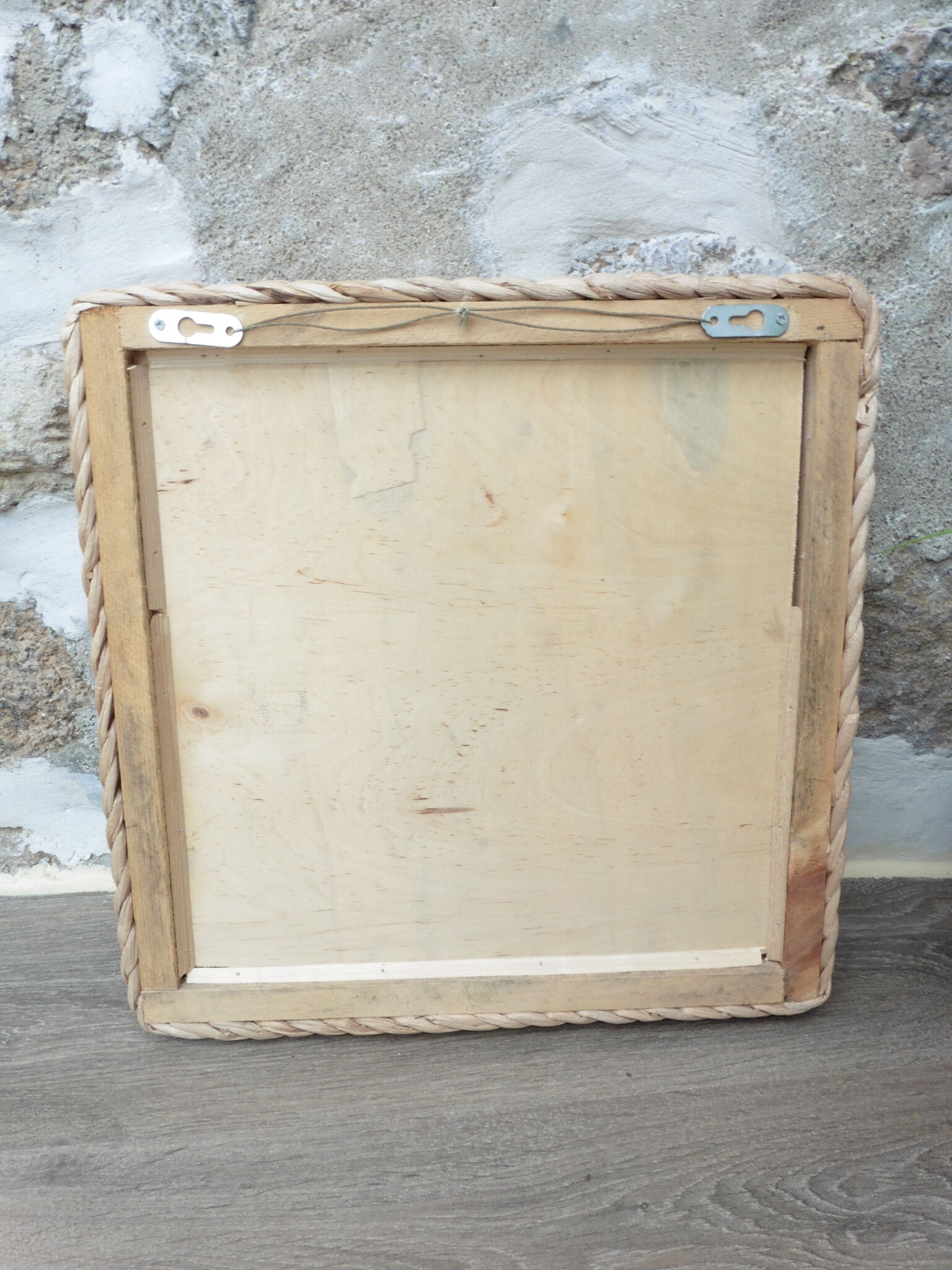 Braided ring mirror 40x40cm