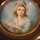 Miniature portrait signed XIXth century