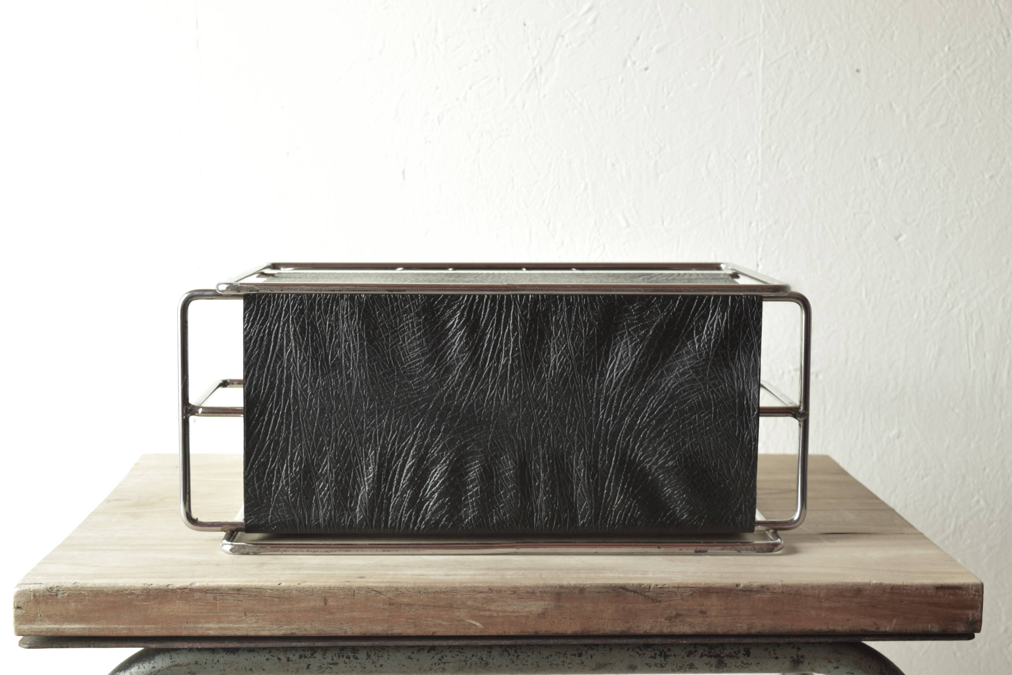 Vintage Scandinavian magazine rack in modernist style - 1960s