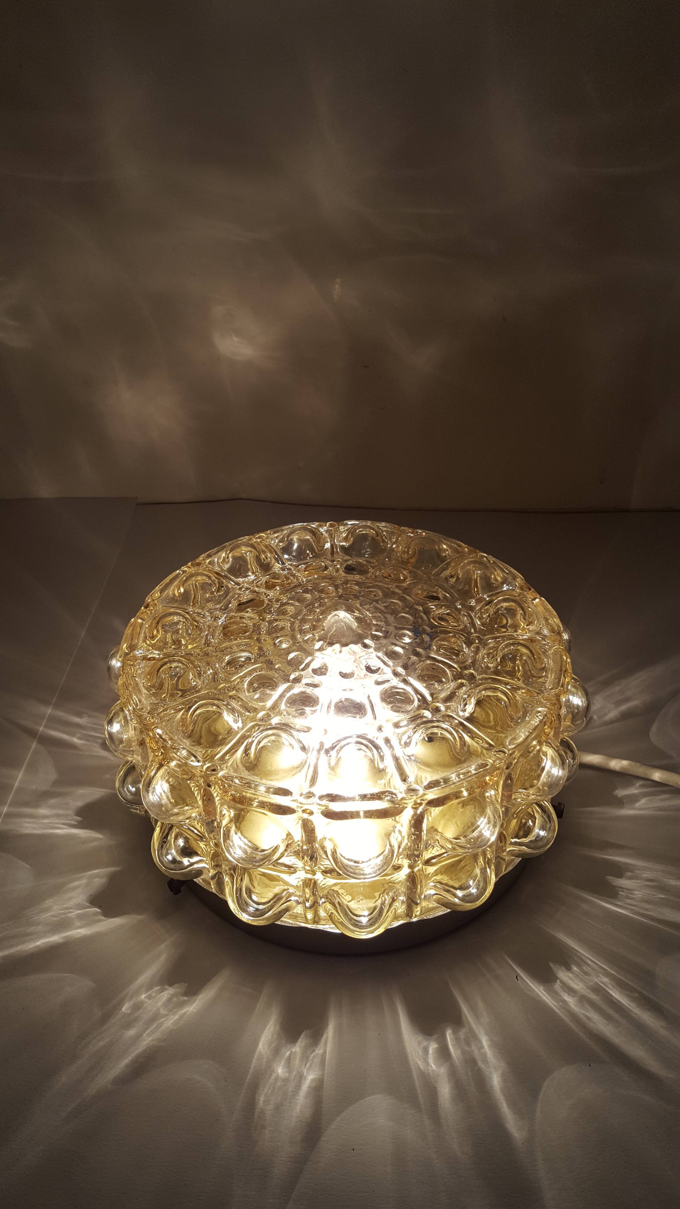 Pair of ceiling bubble Glashütte Limburg