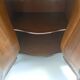 Ebonized Beech and Walnut-Root Cabinet with a Glass Top, Brianza, Italy