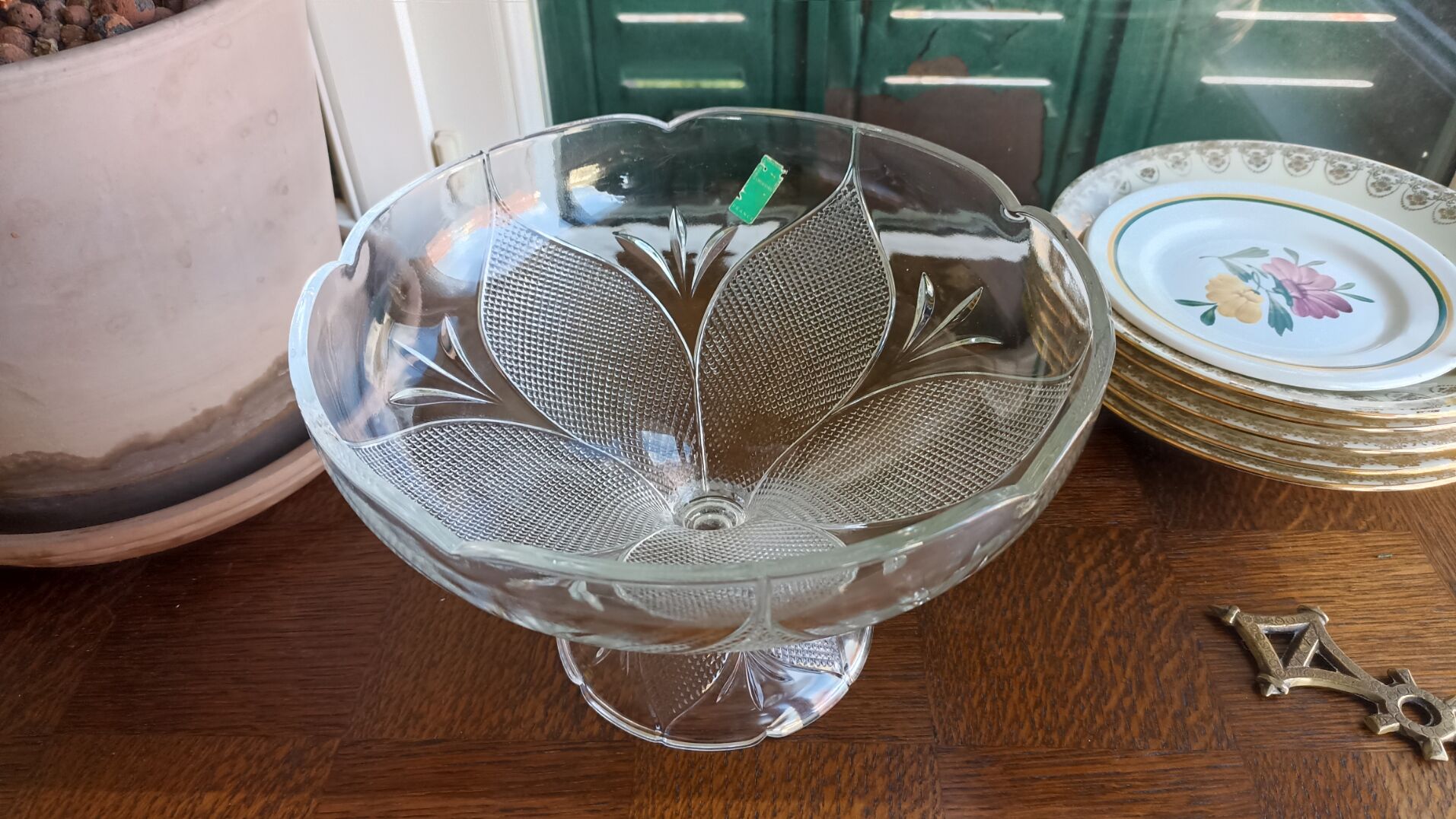 Crescendo glass stand cup from the 70s